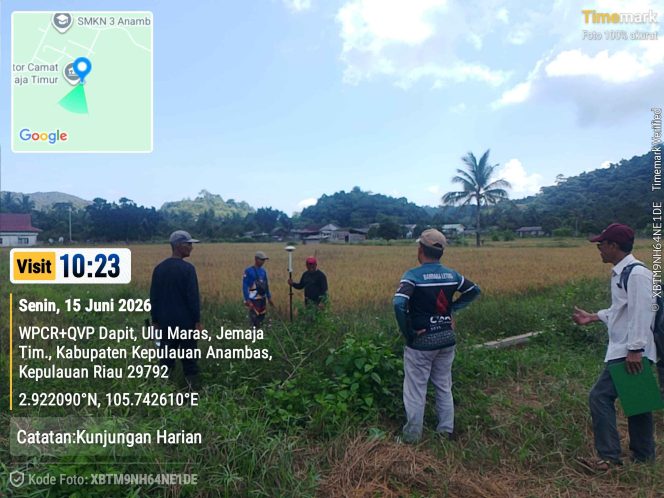 
					Bagian Aset Kecamatan Jemaja Timur Dampingi Pengukuran Tanah Milik Pemda Bersama BPKPD dan BPN