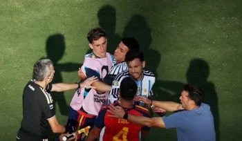Nahuel Molina Diduga Pukul Rodri saat Selebrasi Juara Spanyol, FIFA Berpotensi Lakukan Penyelidikan