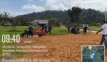 Jumat Bersih Gerakan Indonesia ASRI Digelar di Halaman Kantor Kecamatan Jemaja Timur